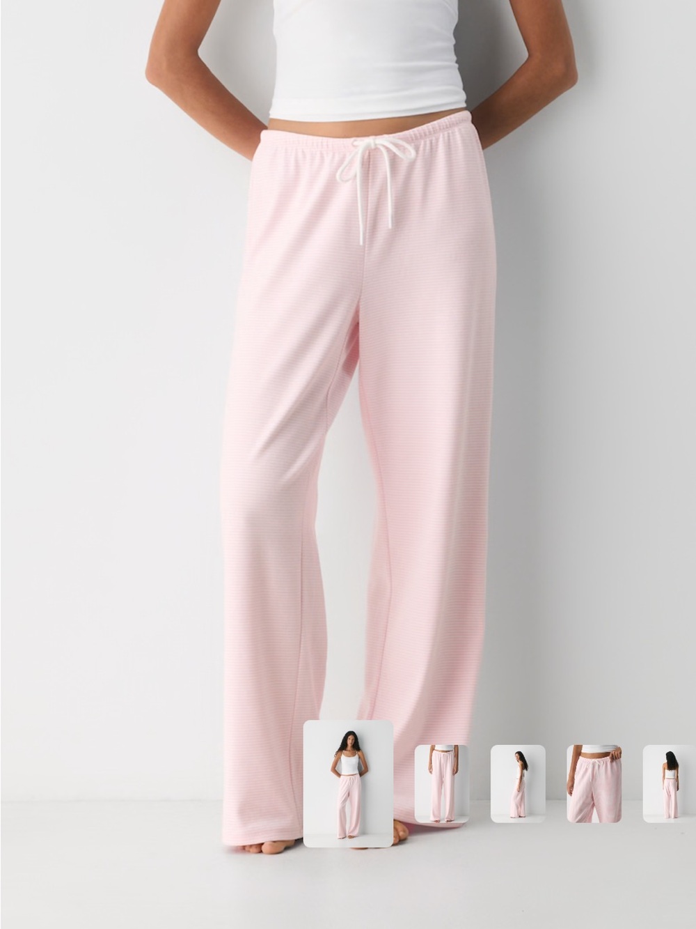 Aritzia Pink Striped Pants
